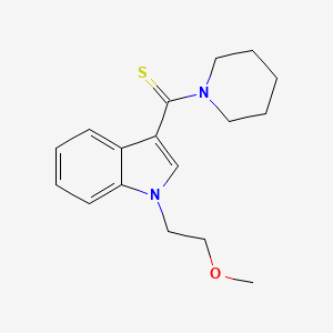 molecular formula C17H22N2OS B4837177 1-(2-methoxyethyl)-3-(1-piperidinylcarbonothioyl)-1H-indole 