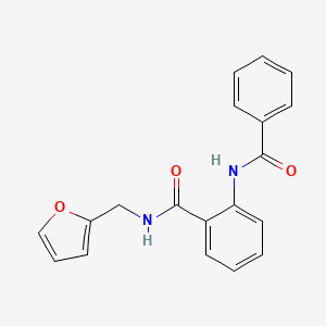 molecular formula C19H16N2O3 B4837198 2-(benzoylamino)-N-(2-furylmethyl)benzamide 