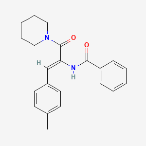 N-[2-(4-methylphenyl)-1-(1-piperidinylcarbonyl)vinyl]benzamide