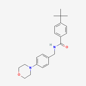 molecular formula C22H28N2O2 B4837220 4-tert-butyl-N-[4-(4-morpholinyl)benzyl]benzamide 