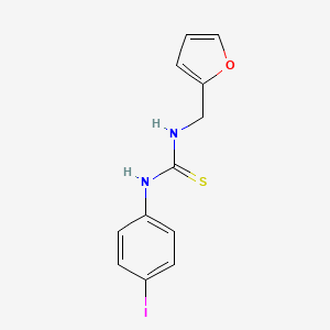 molecular formula C12H11IN2OS B4837233 N-(2-furylmethyl)-N'-(4-iodophenyl)thiourea 