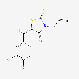 3-allyl-5-(3-bromo-4-fluorobenzylidene)-2-thioxo-1,3-thiazolidin-4-one