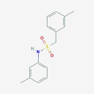 molecular formula C15H17NO2S B4837279 N,1-bis(3-methylphenyl)methanesulfonamide 