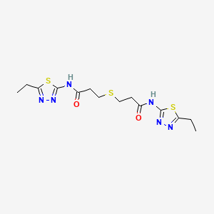3,3'-thiobis[N-(5-ethyl-1,3,4-thiadiazol-2-yl)propanamide]