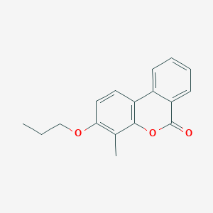 molecular formula C17H16O3 B4837304 4-methyl-3-propoxy-6H-benzo[c]chromen-6-one 