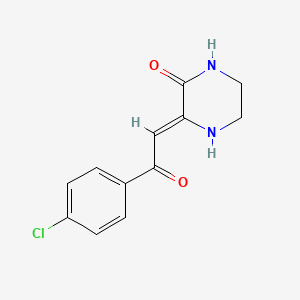 3-[2-(4-chlorophenyl)-2-oxoethylidene]-2-piperazinone