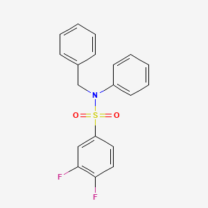 N-benzyl-3,4-difluoro-N-phenylbenzenesulfonamide