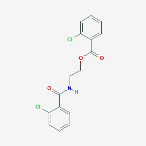 molecular formula C16H13Cl2NO3 B4837459 2-[(2-chlorobenzoyl)amino]ethyl 2-chlorobenzoate 