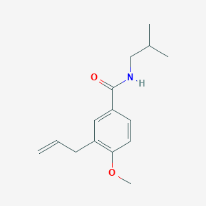 molecular formula C15H21NO2 B4837501 3-allyl-N-isobutyl-4-methoxybenzamide 