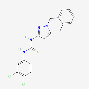 N-(3,4-dichlorophenyl)-N'-[1-(2-methylbenzyl)-1H-pyrazol-3-yl]thiourea