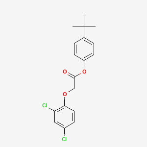 molecular formula C18H18Cl2O3 B4837547 4-tert-butylphenyl (2,4-dichlorophenoxy)acetate 