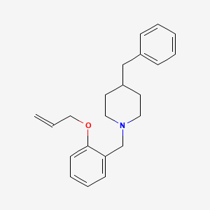 molecular formula C22H27NO B4837595 1-[2-(allyloxy)benzyl]-4-benzylpiperidine 