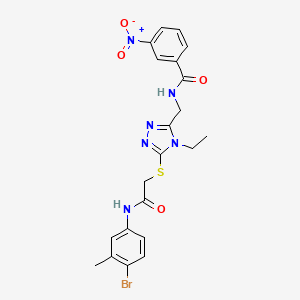 N-{[5-({2-[(4-bromo-3-methylphenyl)amino]-2-oxoethyl}thio)-4-ethyl-4H-1,2,4-triazol-3-yl]methyl}-3-nitrobenzamide