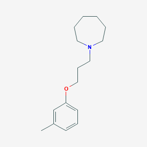 1-[3-(3-methylphenoxy)propyl]azepane