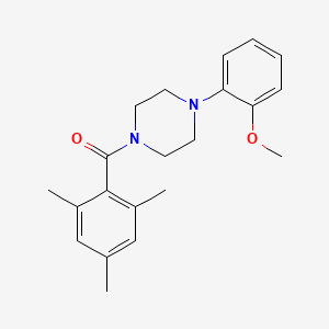 molecular formula C21H26N2O2 B4837732 1-(mesitylcarbonyl)-4-(2-methoxyphenyl)piperazine 