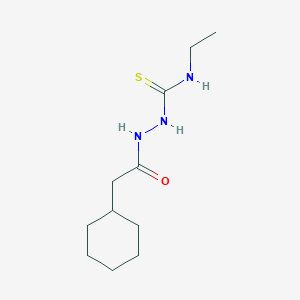 molecular formula C11H21N3OS B4837775 2-(cyclohexylacetyl)-N-ethylhydrazinecarbothioamide 