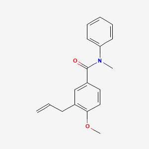 molecular formula C18H19NO2 B4837790 3-allyl-4-methoxy-N-methyl-N-phenylbenzamide 