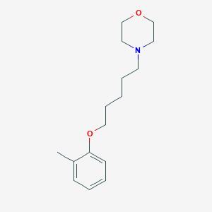 molecular formula C16H25NO2 B4837803 4-[5-(2-methylphenoxy)pentyl]morpholine 
