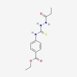 ethyl 4-{[(2-propionylhydrazino)carbonothioyl]amino}benzoate