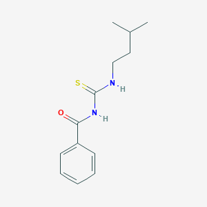 molecular formula C13H18N2OS B4837834 N-{[(3-methylbutyl)amino]carbonothioyl}benzamide 