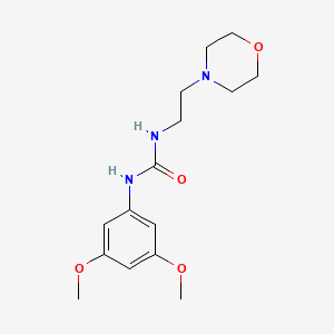 molecular formula C15H23N3O4 B4837864 N-(3,5-dimethoxyphenyl)-N'-[2-(4-morpholinyl)ethyl]urea 