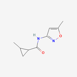 molecular formula C9H12N2O2 B4837870 2-methyl-N-(5-methyl-3-isoxazolyl)cyclopropanecarboxamide 