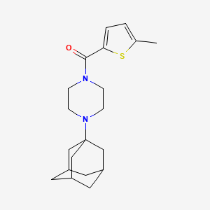 molecular formula C20H28N2OS B4837920 1-(1-adamantyl)-4-[(5-methyl-2-thienyl)carbonyl]piperazine 