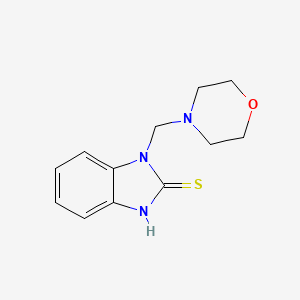 molecular formula C12H15N3OS B4837961 1-(4-morpholinylmethyl)-1,3-dihydro-2H-benzimidazole-2-thione CAS No. 6268-88-8