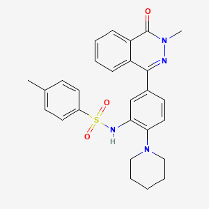4-methyl-N-[5-(3-methyl-4-oxo-3,4-dihydro-1-phthalazinyl)-2-(1-piperidinyl)phenyl]benzenesulfonamide