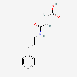 molecular formula C13H15NO3 B4838034 4-oxo-4-[(3-phenylpropyl)amino]-2-butenoic acid 