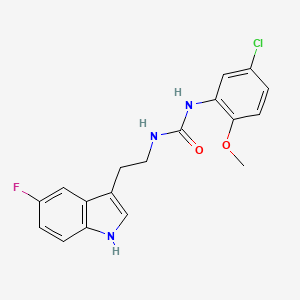 N-(5-chloro-2-methoxyphenyl)-N'-[2-(5-fluoro-1H-indol-3-yl)ethyl]urea