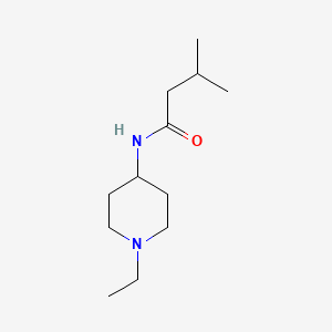 molecular formula C12H24N2O B4838043 N-(1-ethyl-4-piperidinyl)-3-methylbutanamide 
