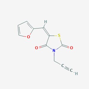 molecular formula C11H7NO3S B4838059 5-(2-furylmethylene)-3-(2-propyn-1-yl)-1,3-thiazolidine-2,4-dione 