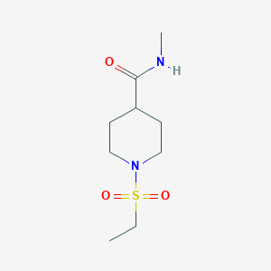 molecular formula C9H18N2O3S B4838071 1-(ethylsulfonyl)-N-methyl-4-piperidinecarboxamide 