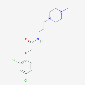 molecular formula C16H23Cl2N3O2 B4838115 2-(2,4-dichlorophenoxy)-N-[3-(4-methyl-1-piperazinyl)propyl]acetamide 