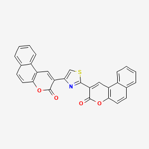 molecular formula C29H15NO4S B4838132 2,2'-(1,3-thiazole-2,4-diyl)bis(3H-benzo[f]chromen-3-one) 