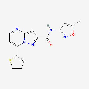 N-(5-methyl-3-isoxazolyl)-7-(2-thienyl)pyrazolo[1,5-a]pyrimidine-2-carboxamide