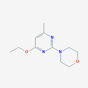 molecular formula C11H17N3O2 B4838222 4-(4-ethoxy-6-methyl-2-pyrimidinyl)morpholine 