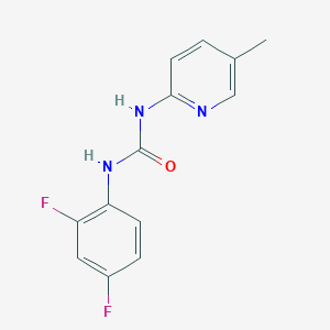 molecular formula C13H11F2N3O B4838244 N-(2,4-difluorophenyl)-N'-(5-methyl-2-pyridinyl)urea 