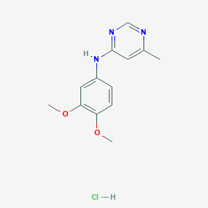 N-(3,4-dimethoxyphenyl)-6-methylpyrimidin-4-amine hydrochloride