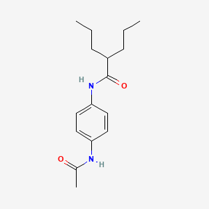 N-[4-(acetylamino)phenyl]-2-propylpentanamide