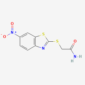 2-[(6-nitro-1,3-benzothiazol-2-yl)thio]acetamide