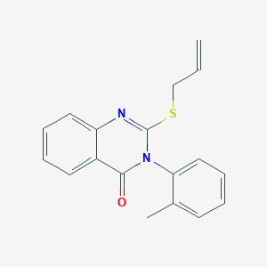 2-(allylthio)-3-(2-methylphenyl)-4(3H)-quinazolinone