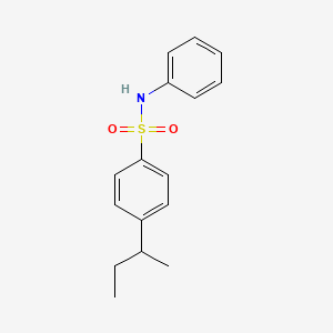 molecular formula C16H19NO2S B4838385 4-sec-butyl-N-phenylbenzenesulfonamide 