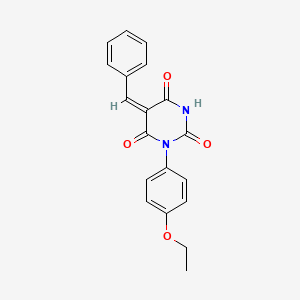 5-benzylidene-1-(4-ethoxyphenyl)-2,4,6(1H,3H,5H)-pyrimidinetrione