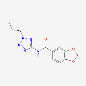 N-(2-propyl-2H-tetrazol-5-yl)-1,3-benzodioxole-5-carboxamide