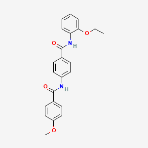 molecular formula C23H22N2O4 B4838453 N-(4-{[(2-ethoxyphenyl)amino]carbonyl}phenyl)-4-methoxybenzamide 