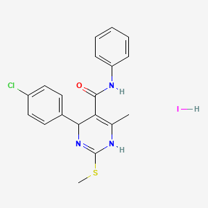 molecular formula C19H19ClIN3OS B4838475 6-(4-chlorophenyl)-4-methyl-2-(methylthio)-N-phenyl-1,6-dihydro-5-pyrimidinecarboxamide hydroiodide 