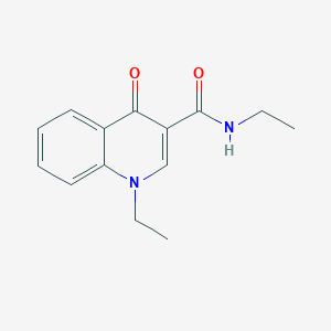 molecular formula C14H16N2O2 B4838524 N,1-diethyl-4-oxo-1,4-dihydro-3-quinolinecarboxamide 