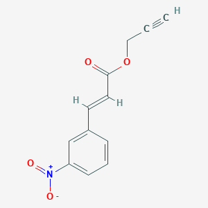 molecular formula C12H9NO4 B4838566 2-propyn-1-yl 3-(3-nitrophenyl)acrylate CAS No. 5328-17-6